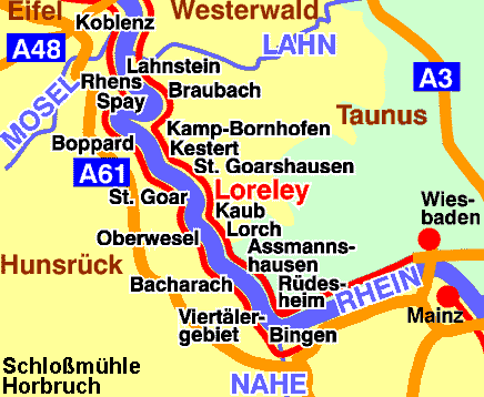 Rhine Map, © WHO, 1997